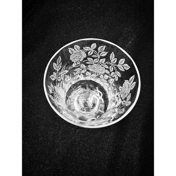 Set of 6 Tiffin-Franciscan Iced Tea Goblets Rose Etching TIF13 15088 Stem 5.25in - Picture 12 of 13